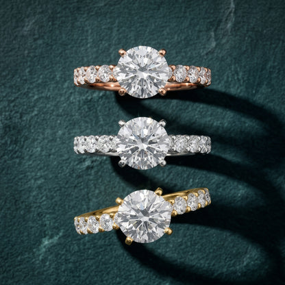 Heloise Statement Pavé Round Diamond Engagement Ring in White Gold - 3rings.jpg