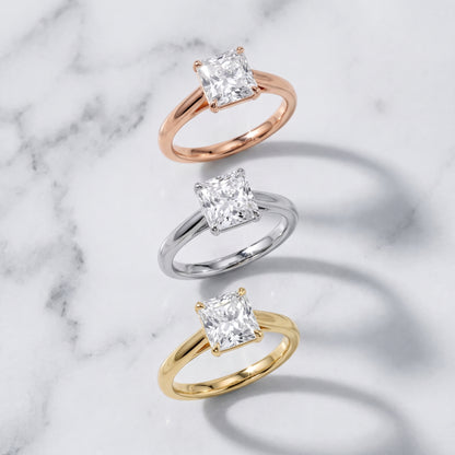 Sadie Cathedral Solitaire Radiant Diamond Ring in Yellow Gold - 3rings.jpg