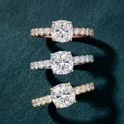 Luisa Pavé Cushion Diamond Engagement Ring in Platinum - 3rings.jpg