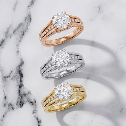 Scarlett Split Shank Pavé Round Diamond Ring in Silver - 3rings.jpg