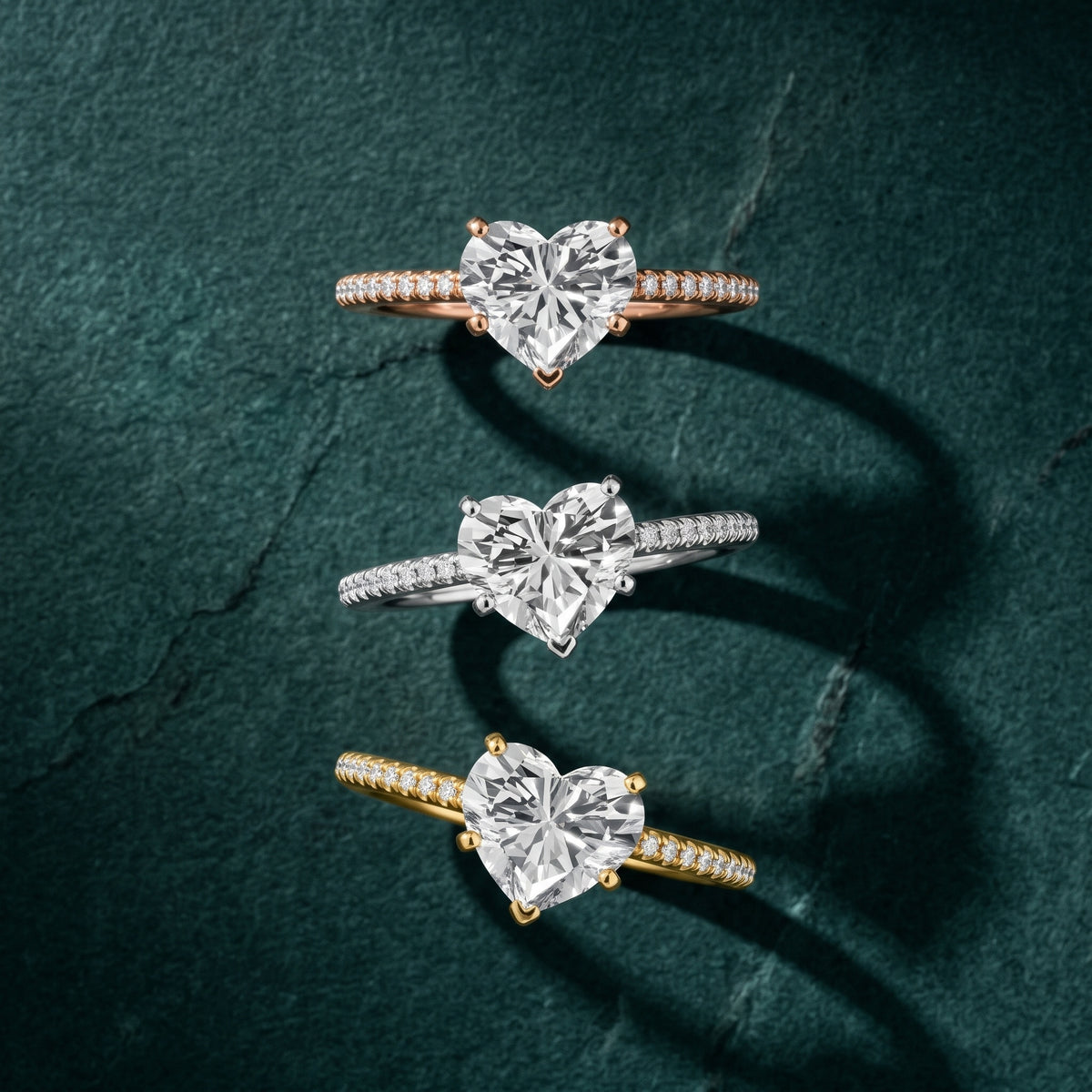 Mona Micropavé Heart Diamond Engagement Ring in Silver - 3rings.jpg