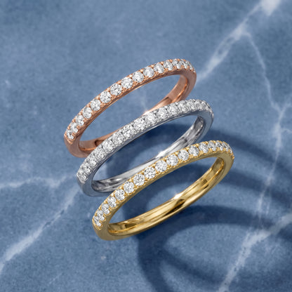 Milena Micropavé Round Diamond Half Eternity Band in White Gold - 3rings.jpg