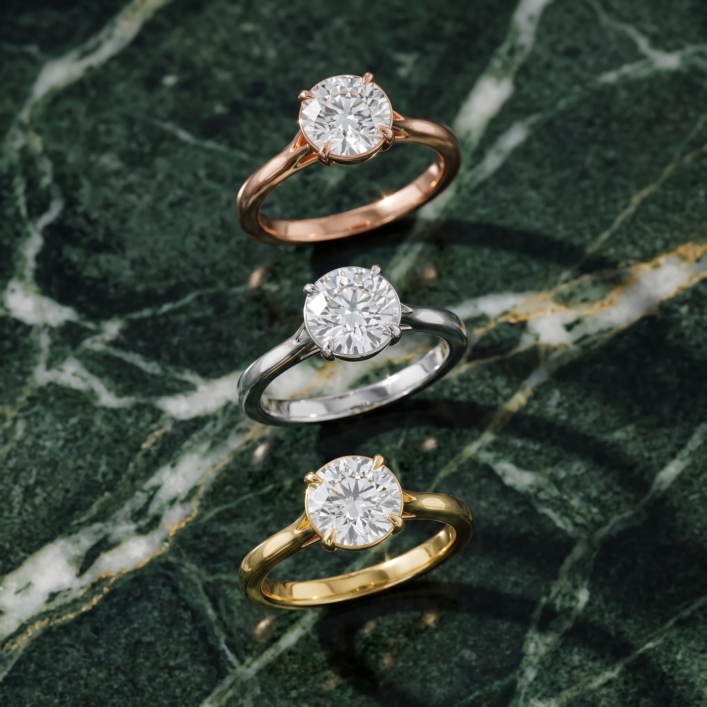 Anais Trellis Solitaire Round Diamond Engagement Ring in Yellow Gold - 3rings.jpg