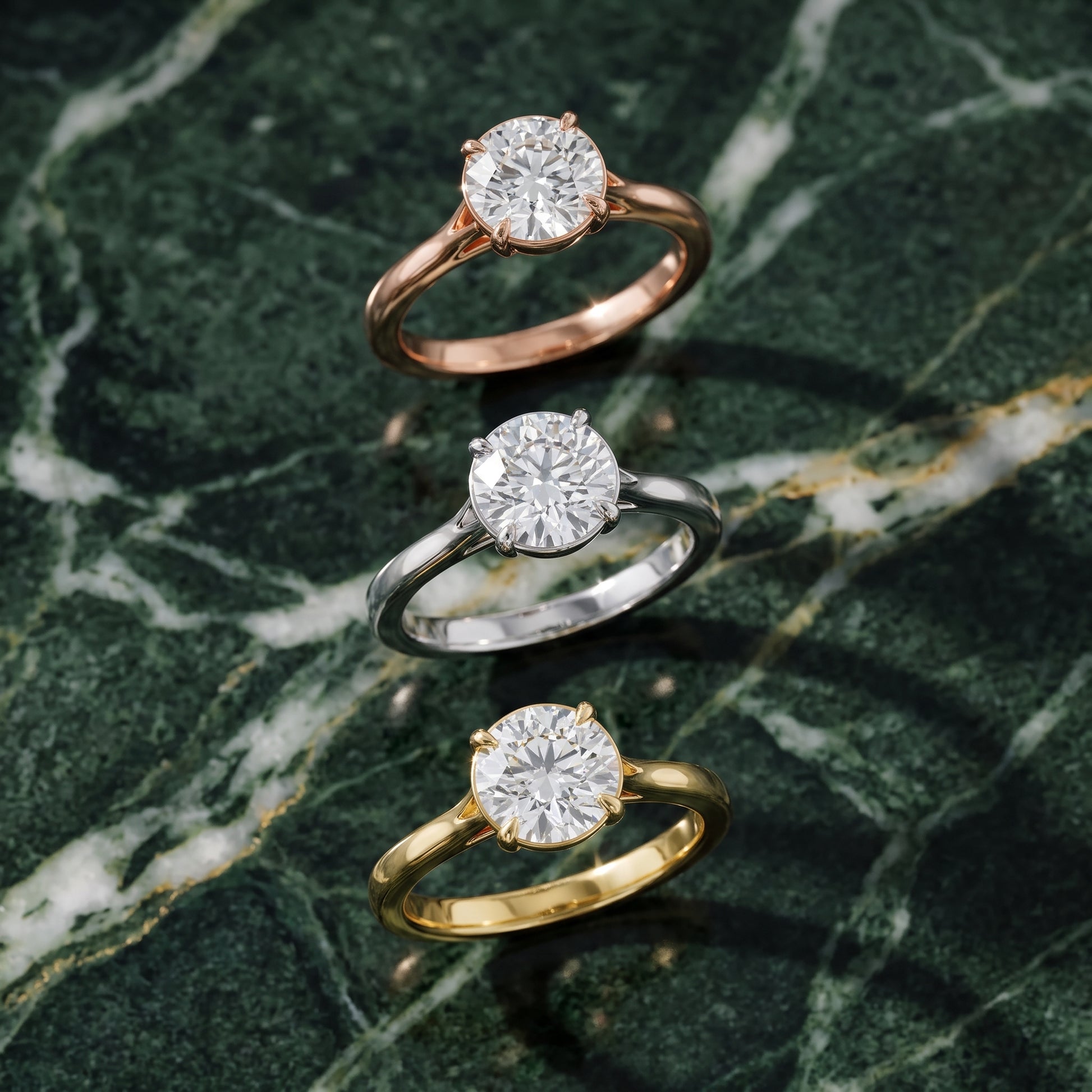 Anais Trellis Solitaire Round Diamond Engagement Ring in Yellow Gold - 3rings.jpg