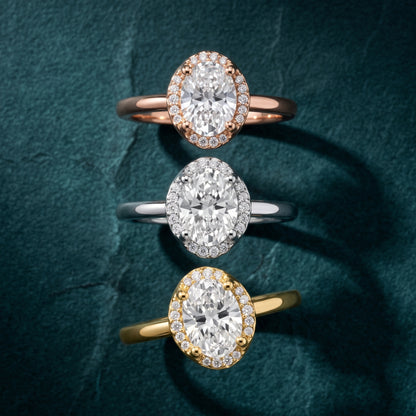 Elgin Halo Micropavé Oval Diamond Engagement Ring in Yellow Gold - 3rings.jpg