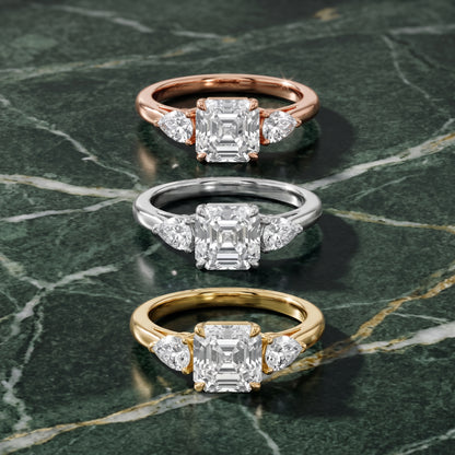 Phoebe Three-Stone Asscher Diamond Ring in Silver - 3rings.jpg