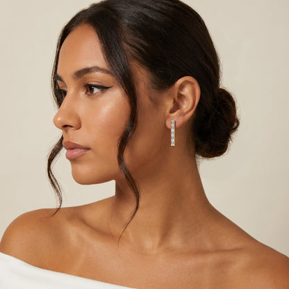 Iris Five-Stone Diamond Earrings in Yellow Gold