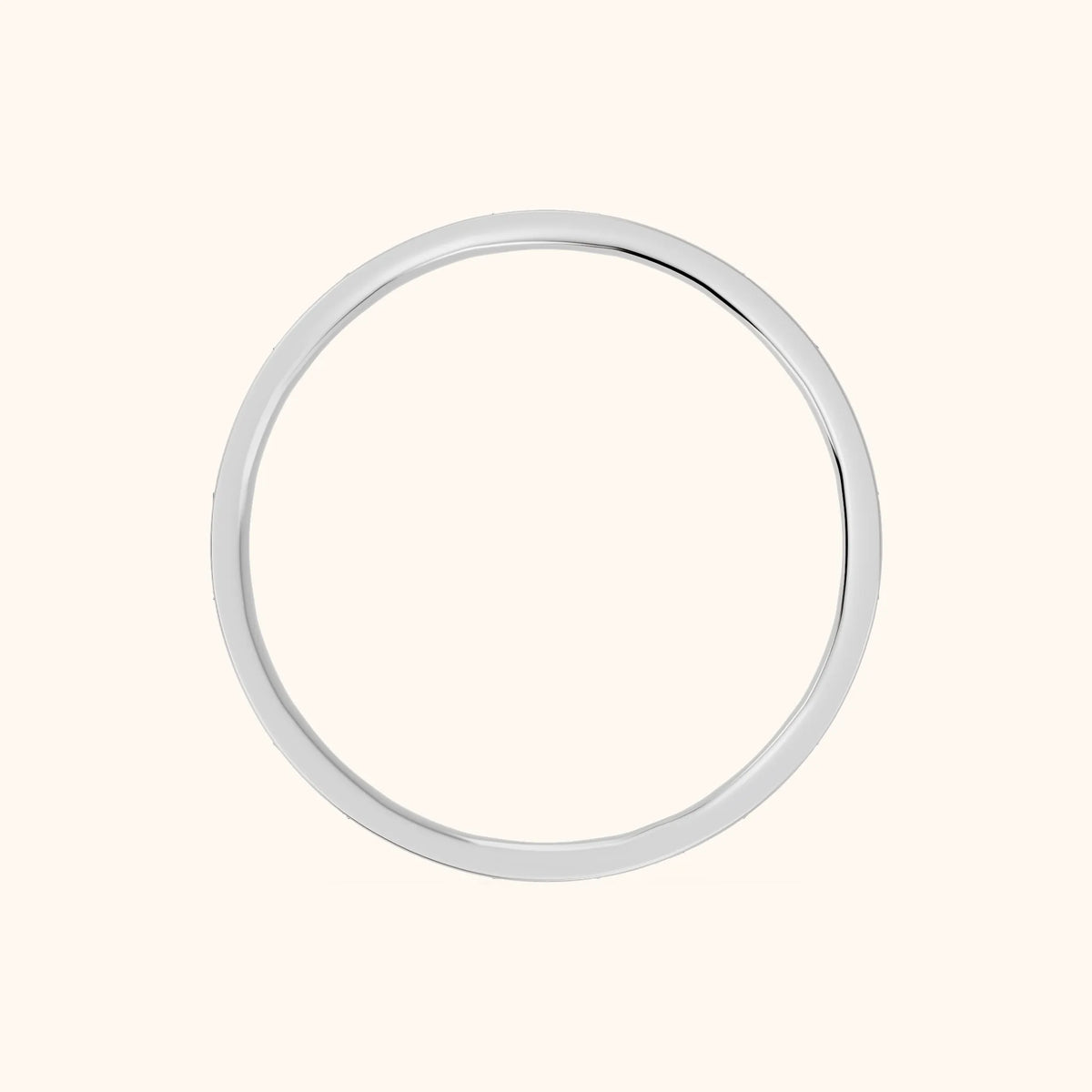 Samira Bezel Marquise & Round Diamond Eternity Band in White Gold - FingerView