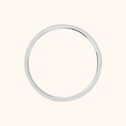 Samira Bezel Marquise & Round Diamond Eternity Band in White Gold - FingerView