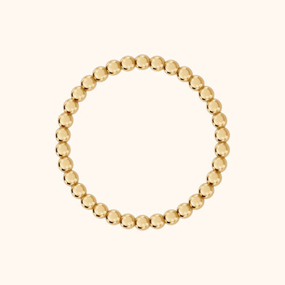 Naya Milgrain Wedding Band in Yellow Gold - FingerView