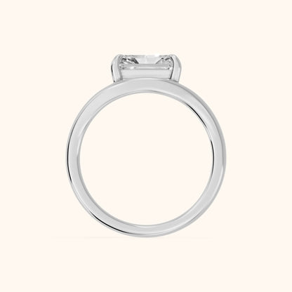 Madeleine Split Shank Radiant Diamond Engagement Ring in White Gold - FingerView.webp