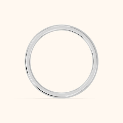 Azura Channel Set Round Diamond Eternity Band in Silver - FingerView