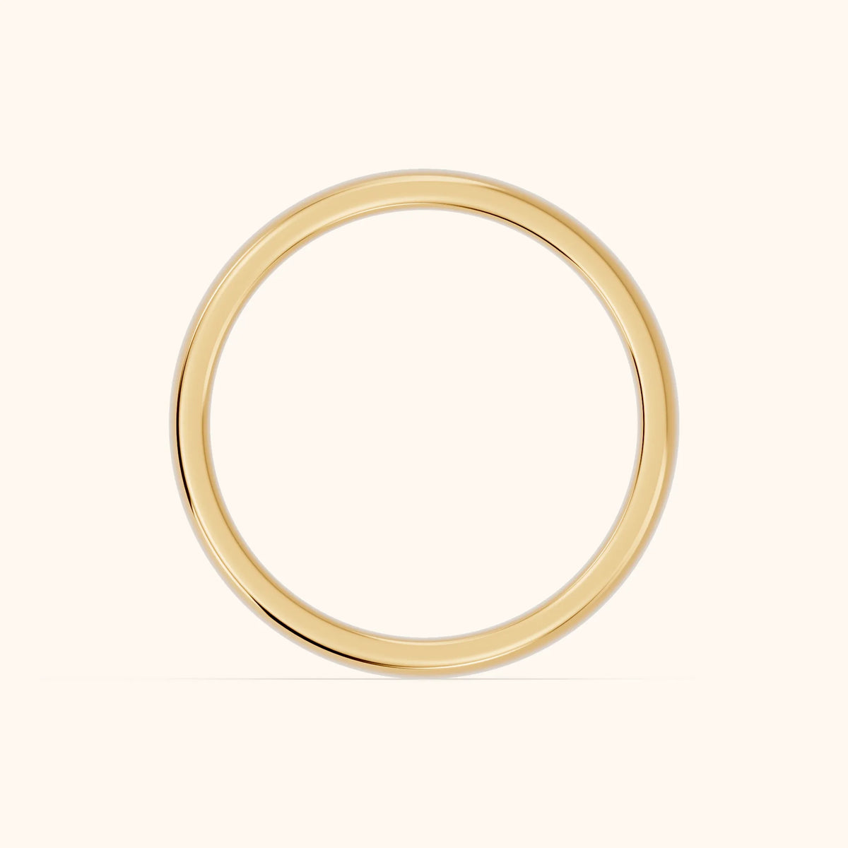 Azura Channel Set Round Diamond Eternity Band in Yellow Gold - FingerView