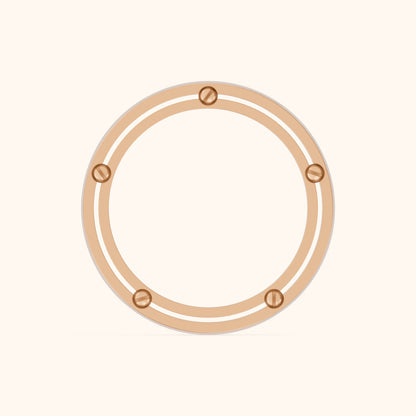 Elora Micropavé Round Diamond Eternity Band in Rose Gold - FingerView