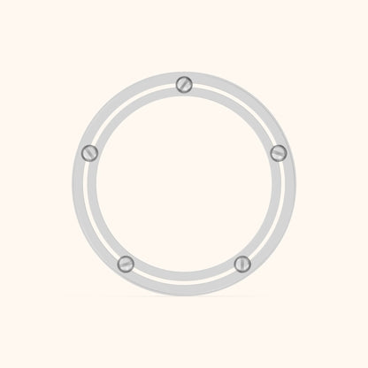 Elora Micropavé Round Diamond Eternity Band in Silver - FingerView