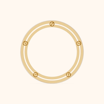 Elora Micropavé Round Diamond Eternity Band in Yellow Gold - FingerView