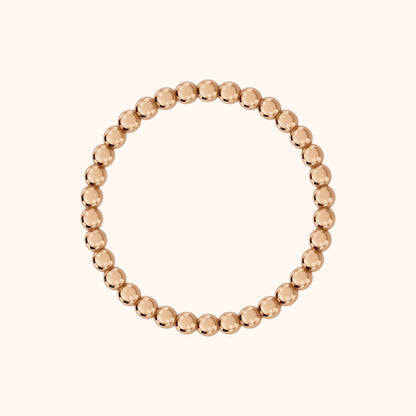 Naya Milgrain Wedding Band in Rose Gold - FingerView