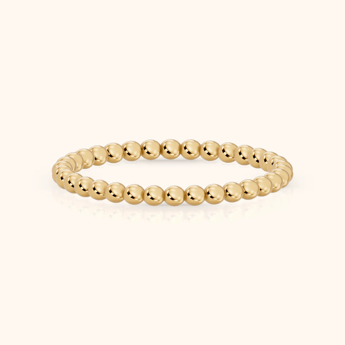 Naya Milgrain Wedding Band in Yellow Gold - FrontView