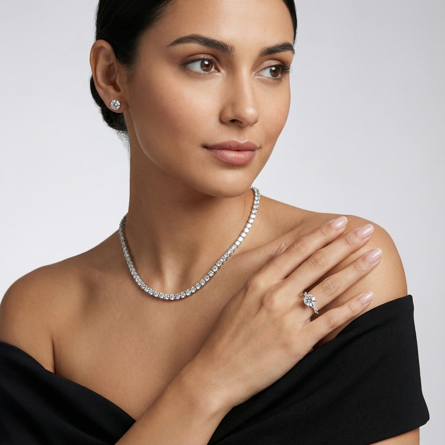 Cushion Cut Lab Grown Diamond Engagement Ring in Platinum with Twisted Design