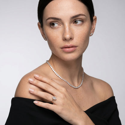 Marquise Cut Lab Grown Diamond Ring in Rose Gold