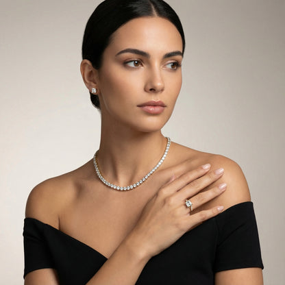 Asscher Cut Lab Grown Diamond Engagement Ring with Twisted Band in Yellow Gold