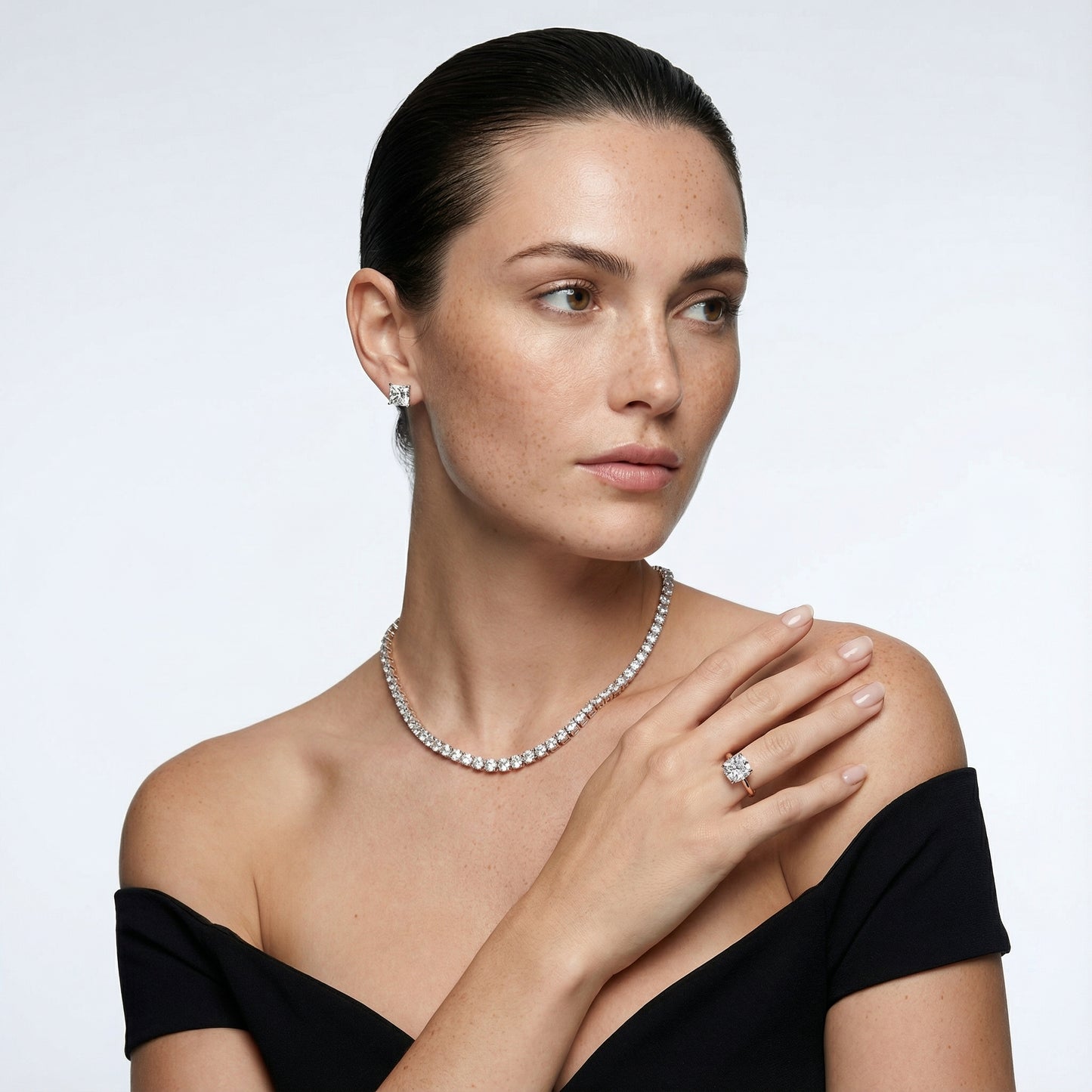 Rose Gold Cushion Cut Lab Grown Diamond Solitaire Engagement Ring with intricate side profile.