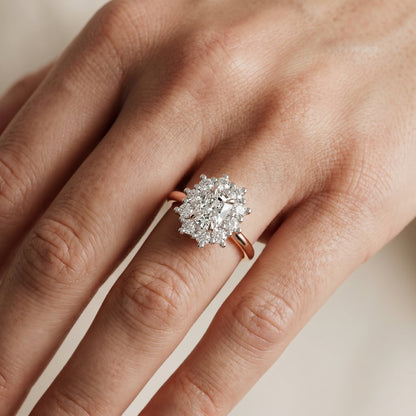 Cushion Cut Lab Grown Diamond Ring in Rose Gold