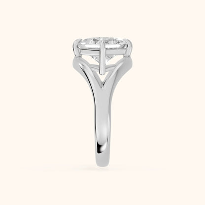 Madeleine Split Shank Princess Diamond Engagement Ring in Platinum - SideView.webp
