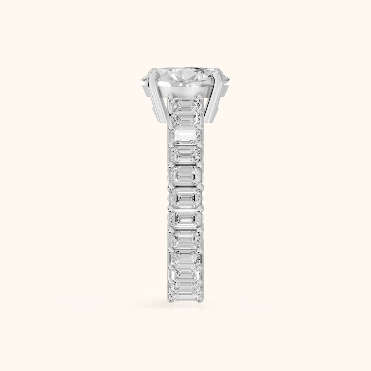 Mallory Shared Prong Oval Diamond Engagement Ring in White Gold - SideView.webp