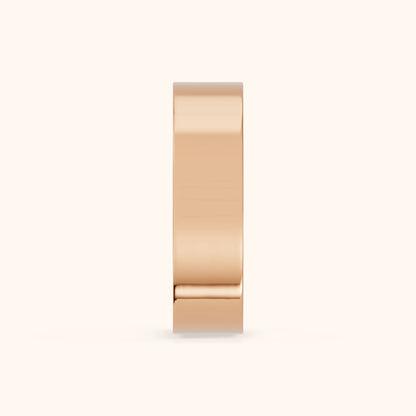 Raya Micropavé Round Diamond Eternity Band in Rose Gold - SideView