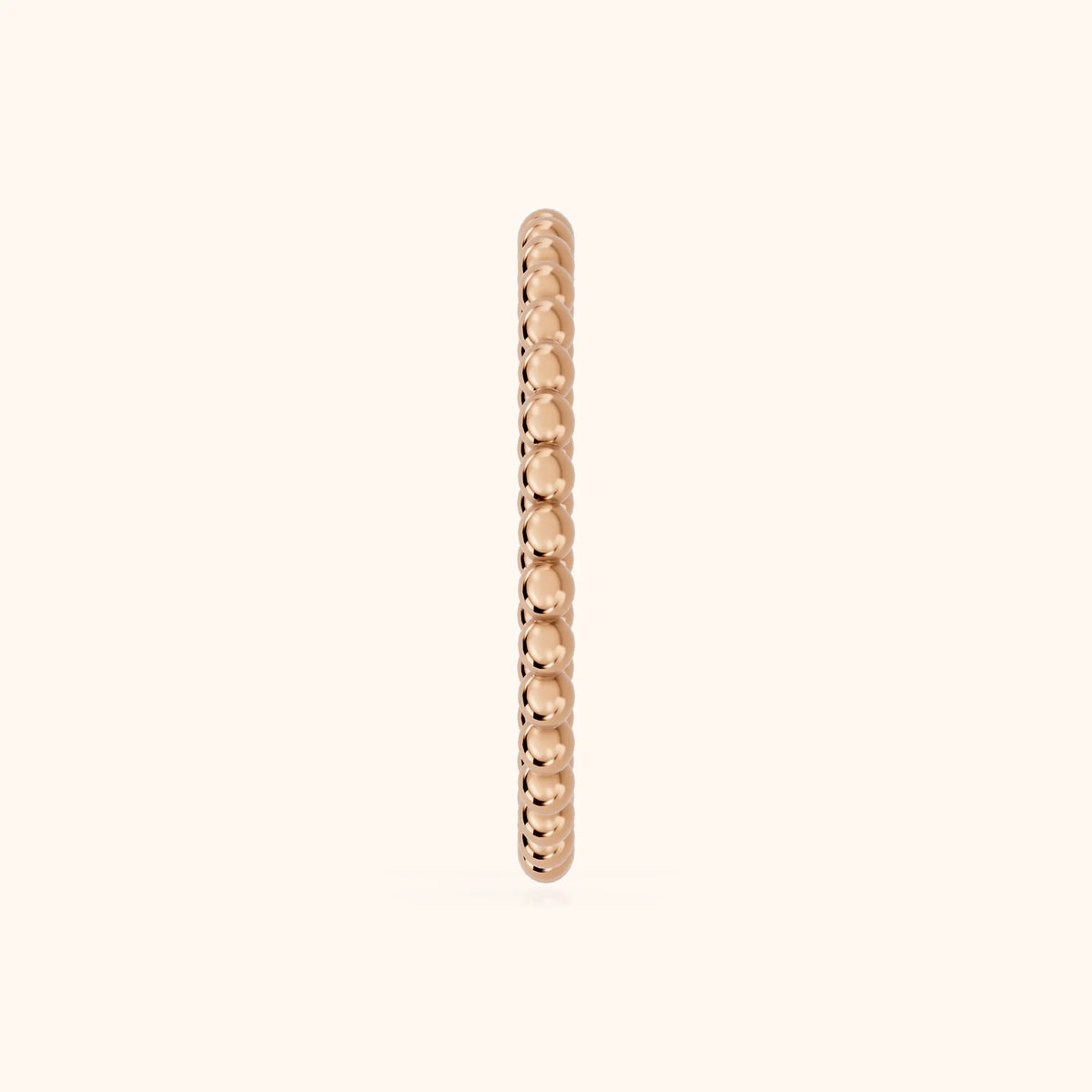 Naya Milgrain Wedding Band in Rose Gold - SideView