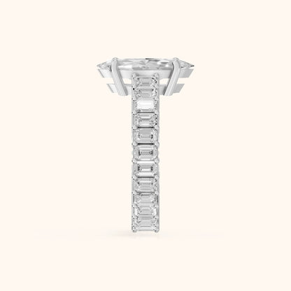 Mallory Shared Prong Marquise Diamond Engagement Ring in Platinum - SideView.webp