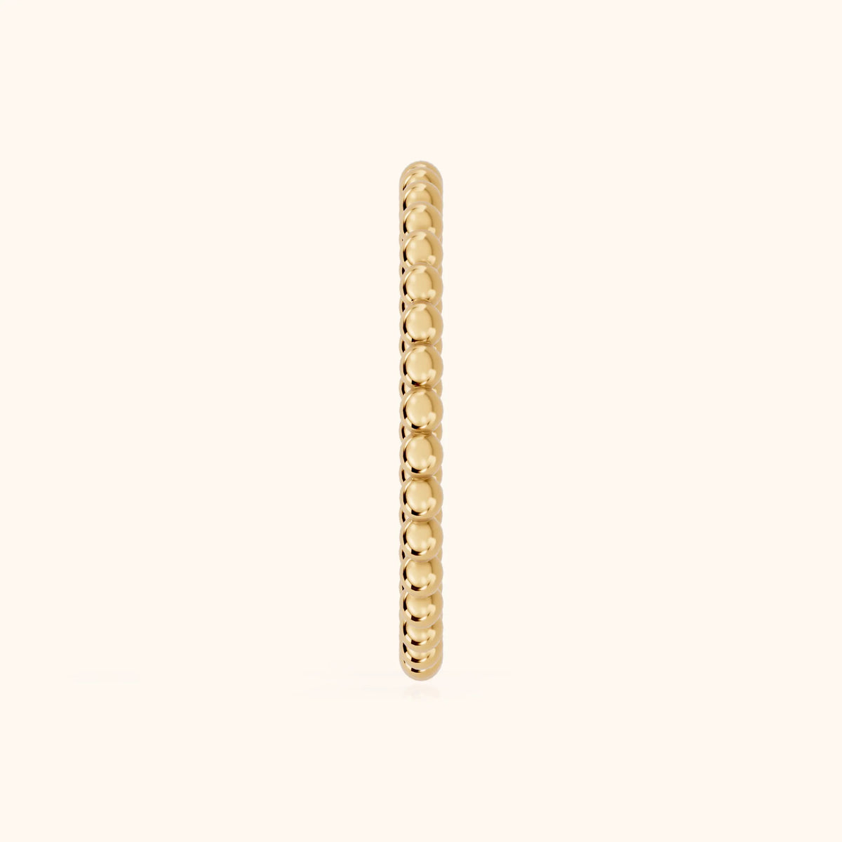 Naya Milgrain Wedding Band in Yellow Gold - SideView