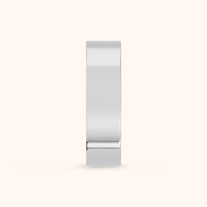 Raya Micropavé Round Diamond Eternity Band in Silver - SideView