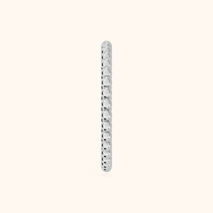 Naya Milgrain Wedding Band in Silver - SideView