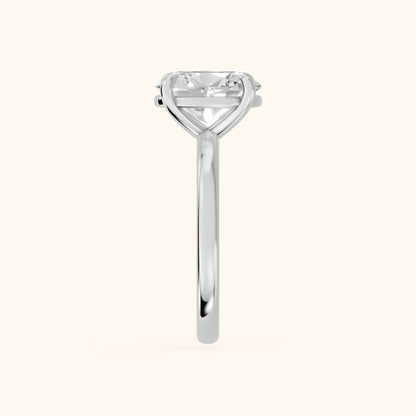 Rowan Basket Solitaire Oval Diamond Engagement Ring in White Gold - SideView.webp