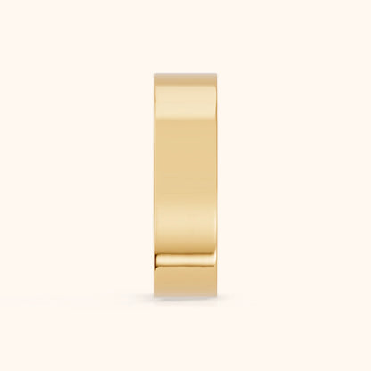 Raya Micropavé Round Diamond Eternity Band in Yellow Gold - SideView