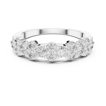 Round Cut Lab Grown Diamond Ring in Platinum