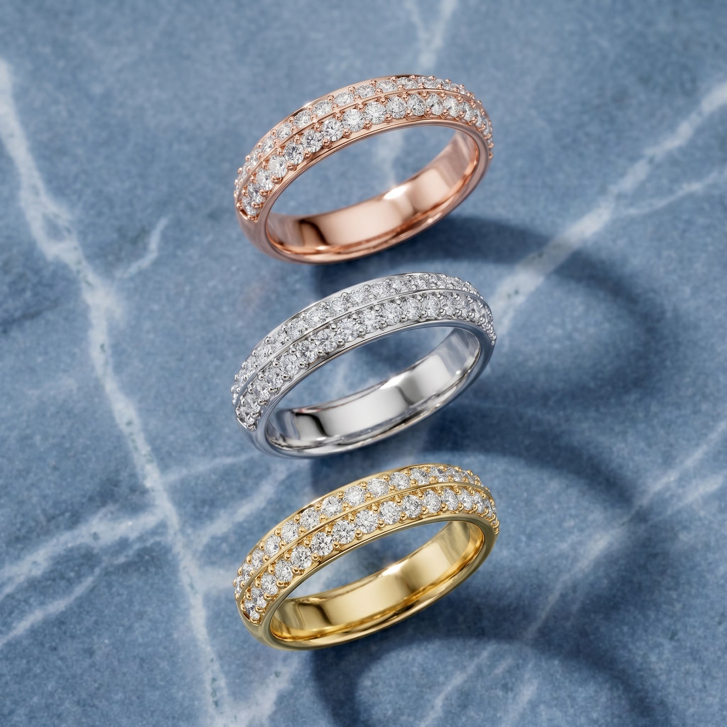Round Cut Lab Grown Diamond Ring in Platinum