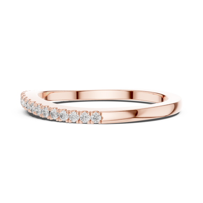 Round Cut Lab Grown Diamond Ring in Rose Gold