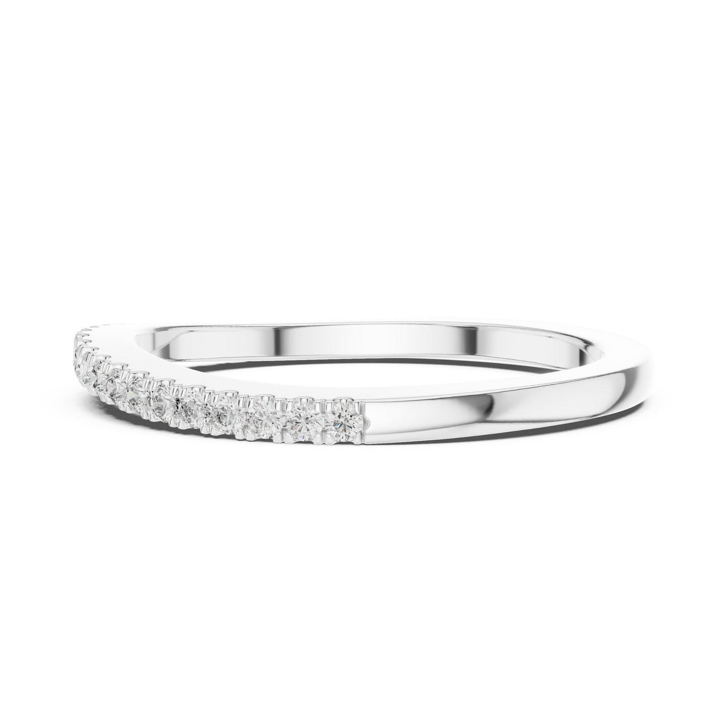 Round Cut Lab Grown Diamond Ring in Platinum