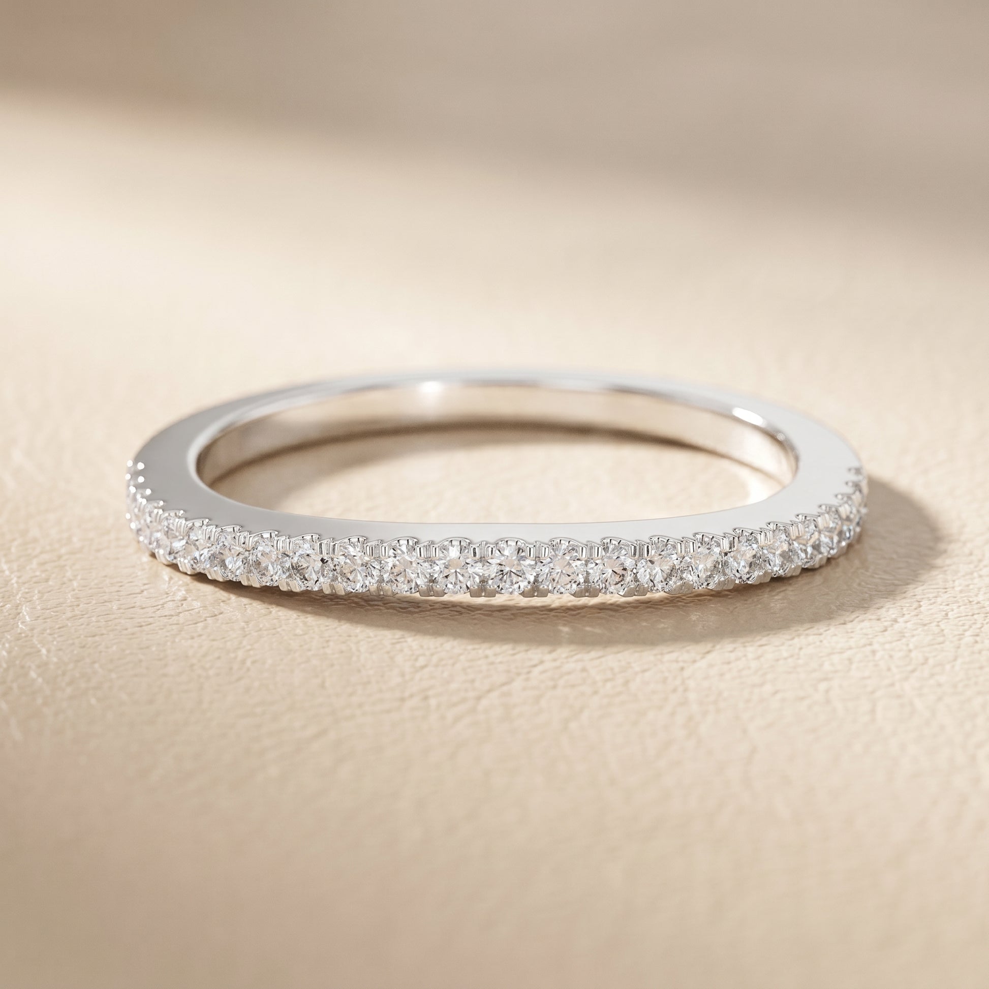 Round Cut Lab Grown Diamond Ring in Platinum