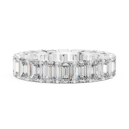 Emerald Cut Lab Grown Diamond Ring in Platinum