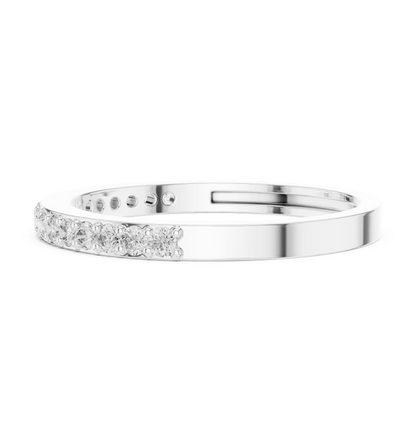 Round Cut Lab Grown Diamond Ring in Platinum
