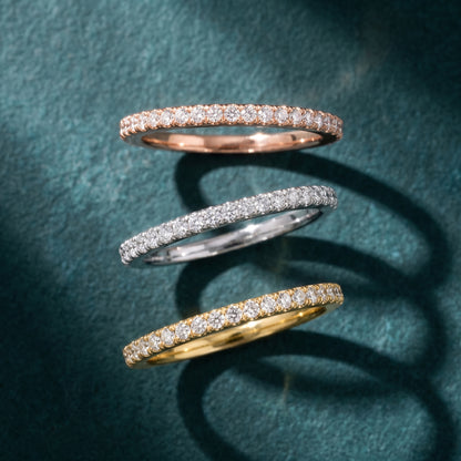 Round Cut Lab Grown Diamond Ring in Rose Gold
