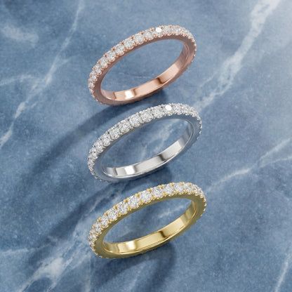 Round Cut Lab Grown Diamond Ring in Rose Gold
