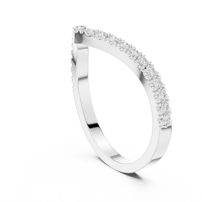Round Cut Lab Grown Diamond Ring in Platinum