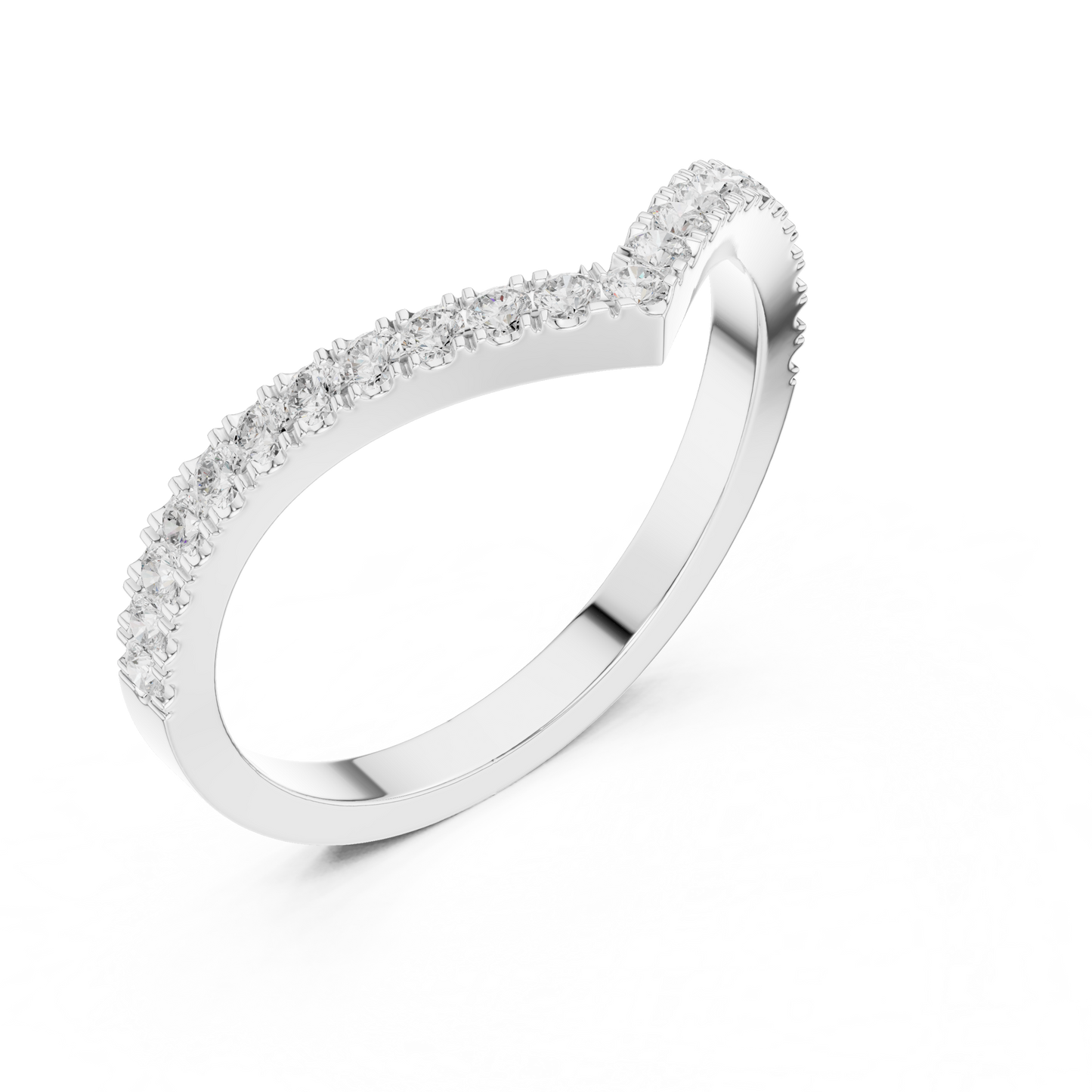 Round Cut Lab Grown Diamond Ring in Platinum