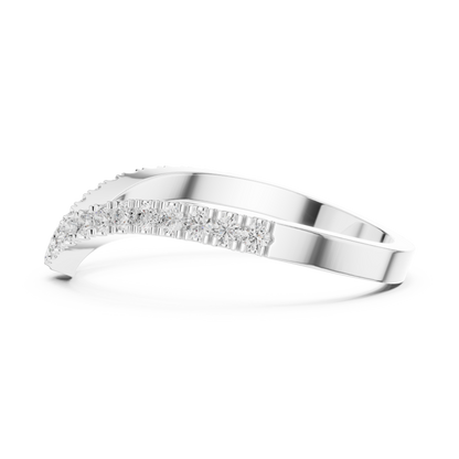 Round Cut Lab Grown Diamond Ring in Platinum