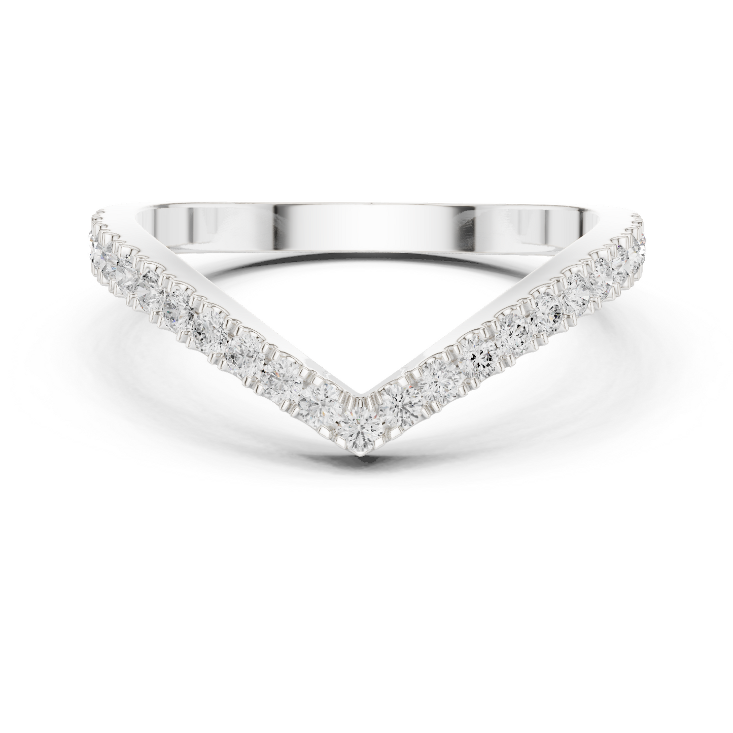 Round Cut Lab Grown Diamond Ring in Platinum